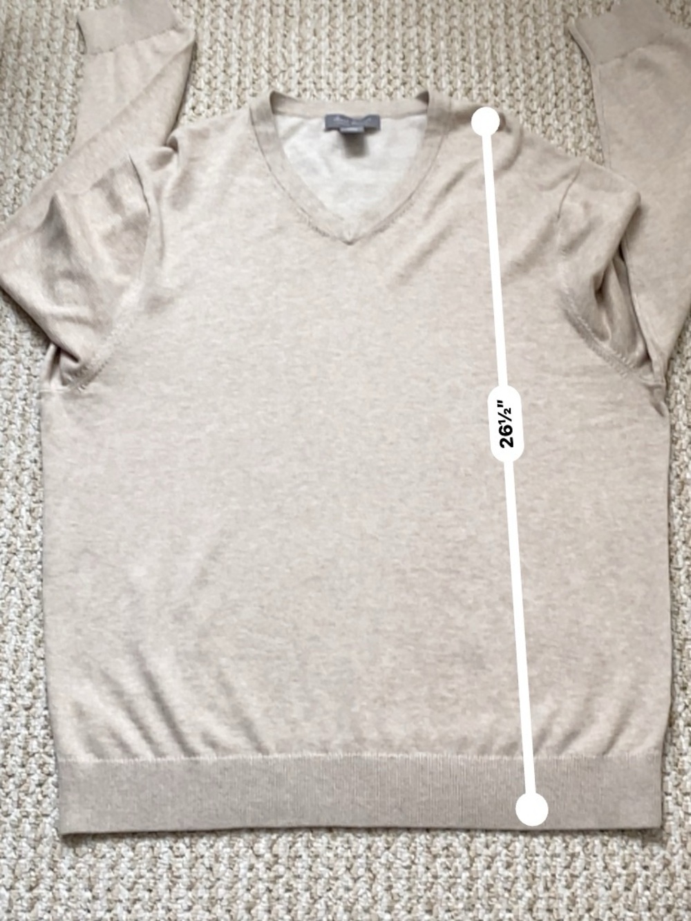 DANIEL CREMIEUX | 100% Supima Cotton Pullover V Neck Sweater Size XL - Picture 11 of 13